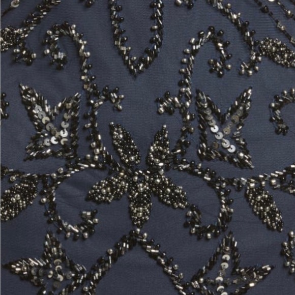 Pissarro Nights Beaded Mesh Gown - Picture 6 of 6